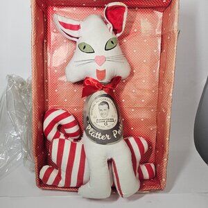 AMERICAN BANDSTAND Autographed "PLATTER PUSS” Cat Vintage Stuffed DICK CLARK